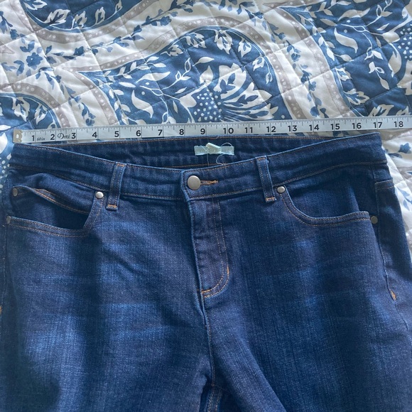 Eileen Fisher Dark Wash Denim Blue Jeans Women’s size 10 - Picture 6 of 8